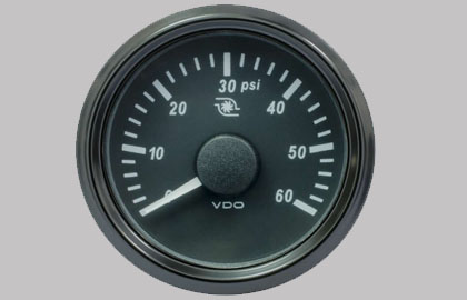 SingleViu Turbo Pressure Gauge 60PSI